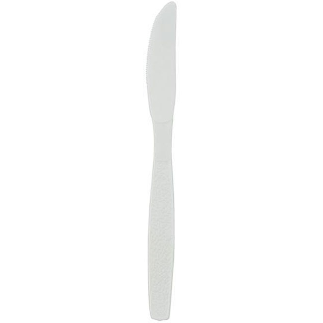 WNA Comet Extra Heavy White Plastic Knives (Case of 1000)